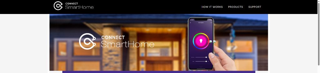 Connect Smart Home Microwebsite